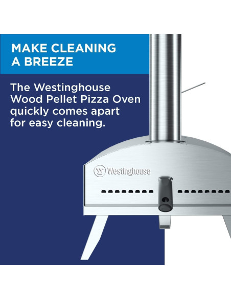 Horno de Pizza Portátil Westinghouse WBGLPO12AR de Pellet
