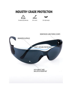 Gafas de Seguridad Fimoson 32 Pcs Transparentes ANSI Z87.1 2