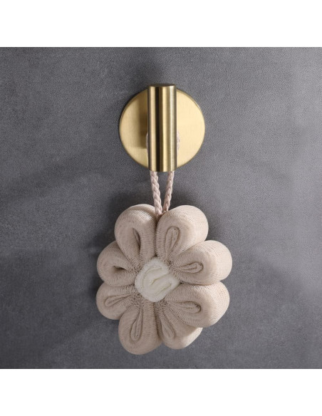 Ganchos Adhesivos de Acero Inoxidable ZWTNBFST 2pcs Oro Cepillado