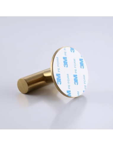 Ganchos Adhesivos de Acero Inoxidable ZWTNBFST 2pcs Oro Cepillado