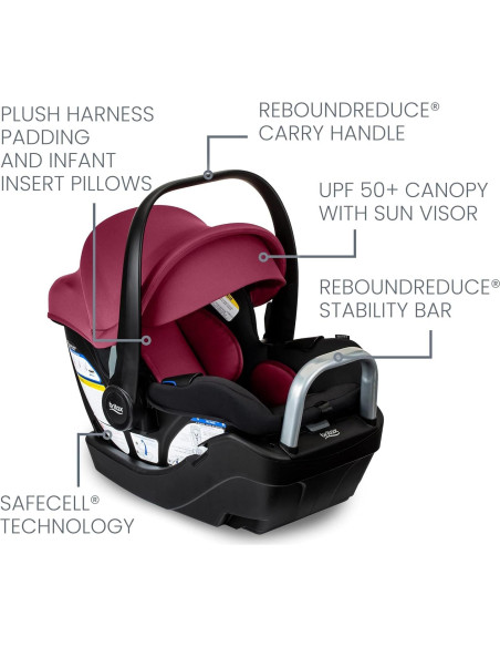 Asiento de auto convertible Britax Poplar 2 en 1 Cobalt Onyx