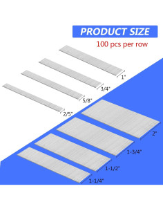 Clavos Brad 18 GA Galvanizados SimCos 8 Tamaños Variados 2