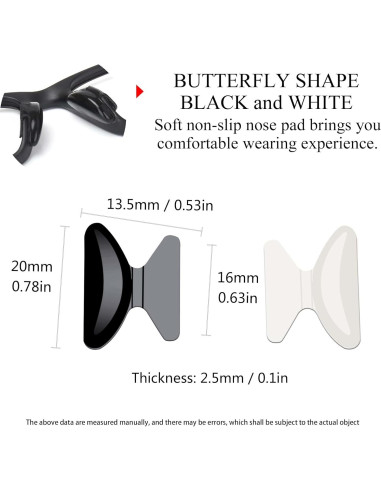 Almohadillas Nasales SooGree 8 Pares Silicona Antideslizante