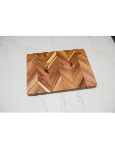 Tabla de Cortar Acacia Herringbone Lipper International 40.6x30.5 cm 2