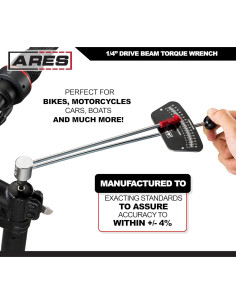 Llave de Torque de Viga ARES 70213 1/4" 0-80 in-lb 0-9 Nm 2