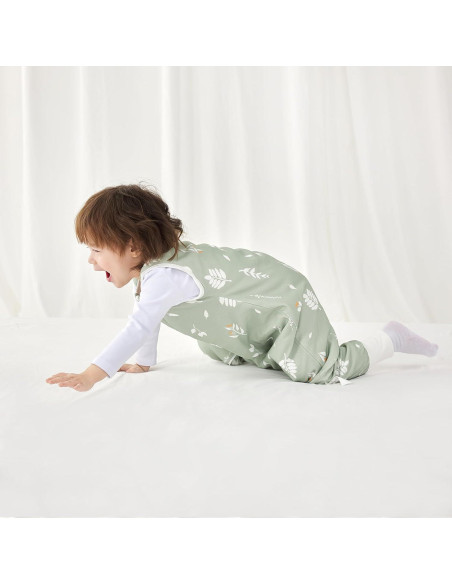 Saco de dormir 1.5 TOG algodón orgánico para bebés XS