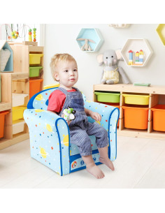 Sofá Infantil Costzon Aviación con Reposabrazos 49.5x39.4cm 2