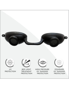 Gafas de Bronceado Super Sunnies Evo Flex UV Protección Negra 2