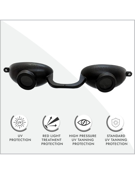 Gafas de Bronceado Super Sunnies Evo Flex UV Protección Negra