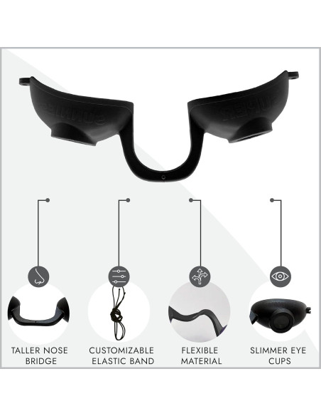 Gafas de Bronceado Super Sunnies Evo Flex UV Protección Negra