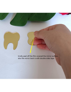 50 Calcomanías de Espejo Acrílico MEYA 5.08cm Dorado 2