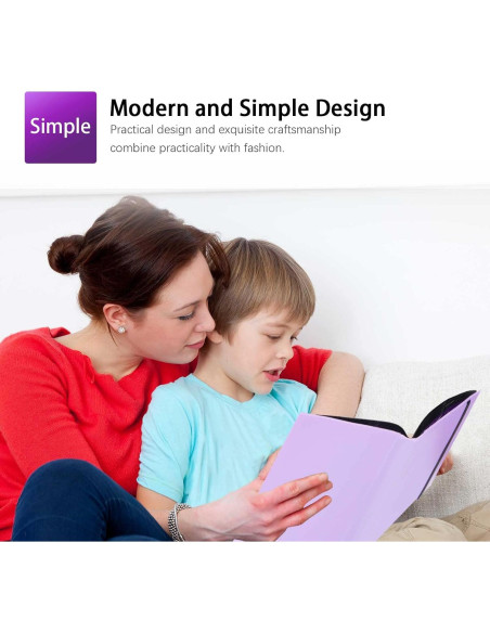 Álbum de fotos Rekeen 432 bolsillos para Instax Mini púrpura