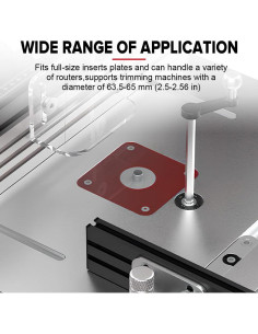 Mesa de Router Portátil MUWOOD 44.96x39.88cm Aluminio Negro 2