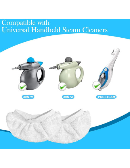 Paquete de 8 Fundas de Microfibra para Limpiadores a Vapor Yicotira