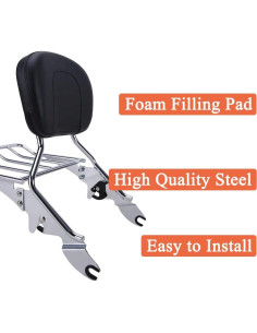 Respaldo Sissy Bar OUMURS para Harley Touring 2009-2023 2