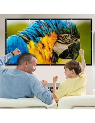 Pantalla de Proyector MOIZ 120" Plegable Doble Cara 16:9