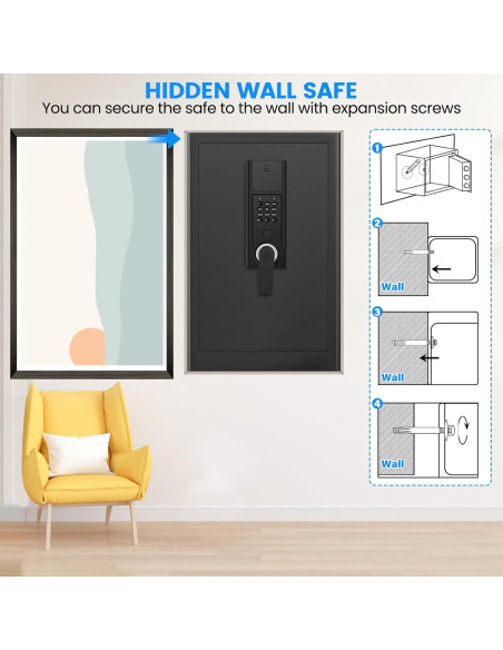 Caja Fuerte Pisleto 4.2 Pies Antirrobo con Alarma y Estantes