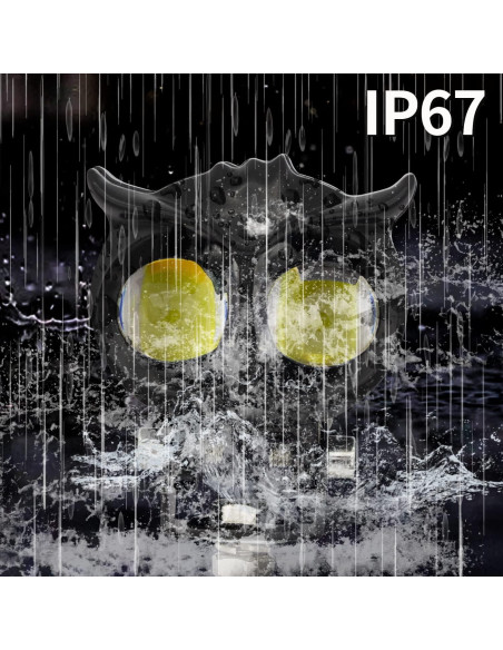 Luces de Niebla LED Doble Color Ámbar/Blanco 2 Pcs 6.7cm