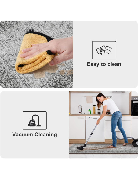 Alfombrillas Antifatiga KIMODE 2PCS Gris Impermeables Antideslizantes