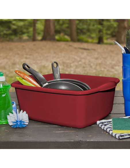 Bandeja de Plástico Sterilite Roja 11.4L Multiusos 40x32x15cm