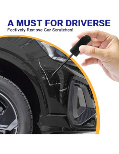 Bolígrafo de Pintura de Retoque HEVLE 2 en 1 Negro 12ml 2