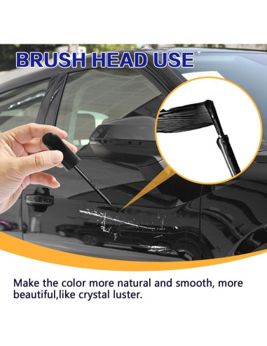 Bolígrafo de Pintura de Retoque HEVLE 2 en 1 Negro 12ml