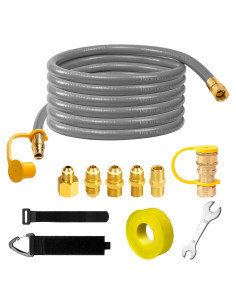 Manguera de gas natural 3/8" ID 12 pies Dingbaayee