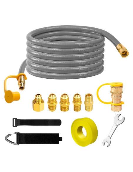 Manguera de gas natural 3/8" ID 12 pies Dingbaayee