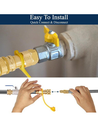 Manguera de gas natural 3/8" ID 12 pies Dingbaayee