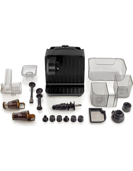 Extractor de Jugo Omega Cold Press 200W Negro 80 RPM Multifuncional