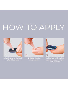 Uñas Postizas KISS Gel Fantasy Manos Felices Cortas Ovaladas 2