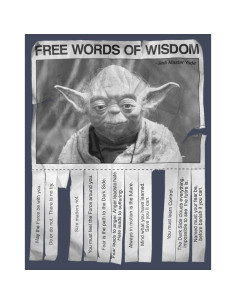 Camiseta Gráfica Vintage Star Wars Yoda para Hombres - Azul Marino 2