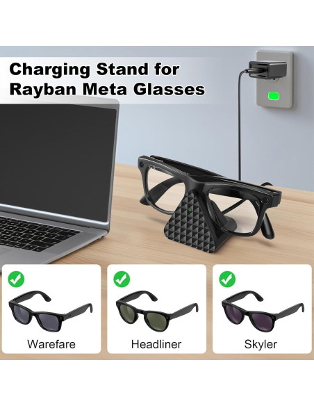 Soporte de Carga USB-C para Gafas Ray-Ban Meta y Oakley