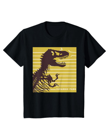 Camiseta Oficial Jurassic Park Niños Esqueleto Dinosaurio