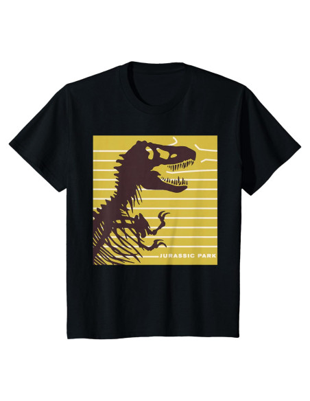 Camiseta Oficial Jurassic Park Niños Esqueleto Dinosaurio
