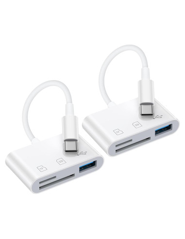 Lector de Tarjeta SD USB C NonoUV 3 en 1 para iPhone y iPad