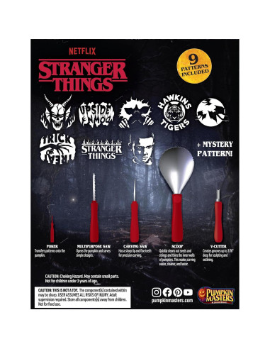 Kit de Tallado de Calabazas Stranger Things Pumpkin Masters