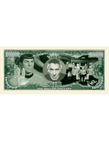 Billete Coleccionable Star Trek Spock Leonard Nimoy - Paquete 25