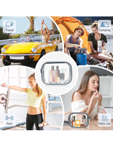 Bolsa de Aseo Moyad Aprobada por TSA 20.8x14cm Gris