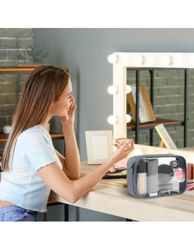 Bolsa de Aseo Moyad Aprobada por TSA 20.8x14cm Gris