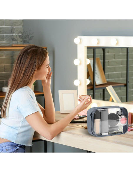 Bolsa de Aseo Moyad Aprobada por TSA 20.8x14cm Gris