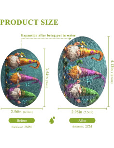 3 Esponjas de Fregar Jihqo Ovaladas para Cocina y Baño 2