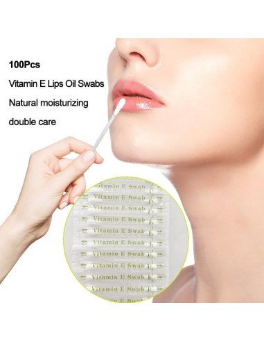 50 Palitos Desechables de Vitamina E para Labios y Encías