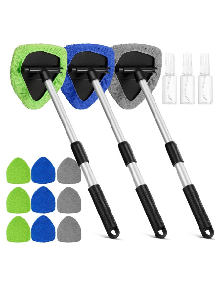 Kit de Limpieza de Parabrisas Tallew 3 Pcs con Mango Extensible