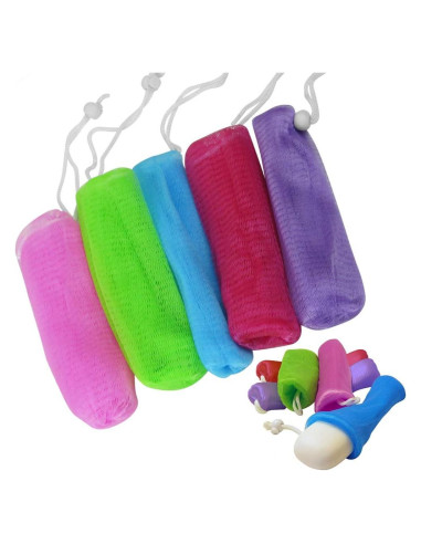 Bolsas de Jabón Exfoliantes de Malla Evelots - Paquete de 5