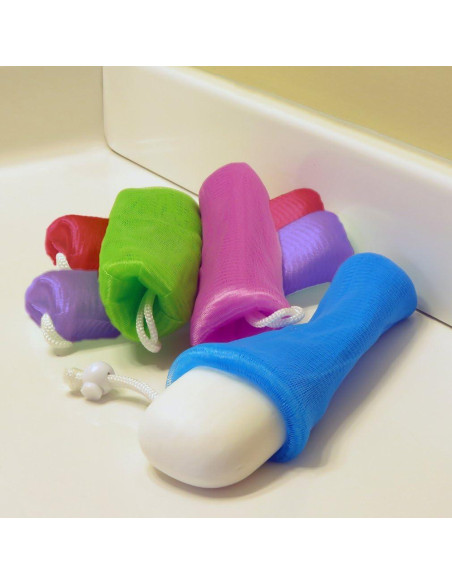 Bolsas de Jabón Exfoliantes de Malla Evelots - Paquete de 5