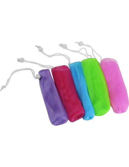 Bolsas de Jabón Exfoliantes de Malla Evelots - Paquete de 5