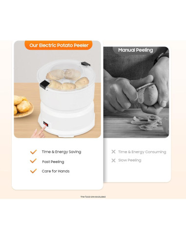 Máquina Peladora de Papas Eléctrica Marsyyds 2 en 1 85W