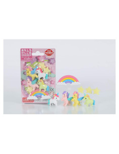 Conjunto de Borradores de Rompecabezas Iwako Unicornio y Pegaso