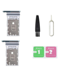 Bandeja de Tarjeta SIM Doble BATLABB para Galaxy S22 Ultra - 2 Pcs Verde